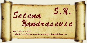 Selena Mandrašević vizit kartica